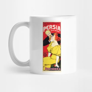 PERSIA DRESDEN A CIGARETTEN by Artist Josef Goller Germany 1893 Vintage Tobacco Ad Mug